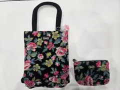 フェイラー FEILER 花柄 トートバッグ ポーチセット