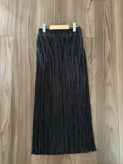 【LOWRYSFARM】ブラック プリーツスカート FREE