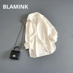 BLAMINK ブラミンク　コットンレギュラーシャツ　長袖　最高級　近年　38のサムネイル