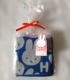 miffy ミッフィー　 ハンドタオル 　ブルー イニシャル　Hのサムネイル