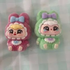 ウサギコスチュームマスコット 2色セット