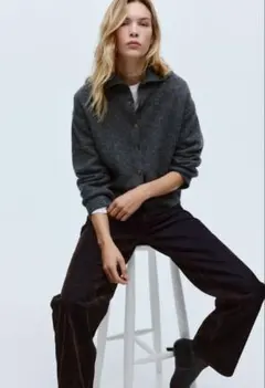 【＆DENIM by H&M】アンドデニム コーティング加工パンツ