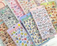 【大人気】最安値❗️全種類9枚セット ボンボンドロップシール アニマルシリーズ