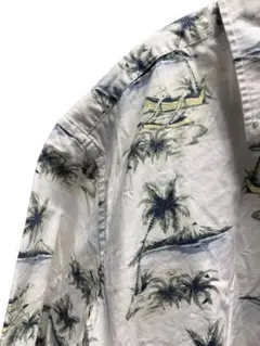 662 Munsingwear アロハシャツ 半袖 パームツリー ボートのサムネイル