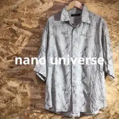 【 2505番】nano universe 半袖シャツ　メンズ L 五分袖