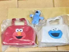 SesameStreet ニットバッグ・ポーチ 6点セット - メルカリ