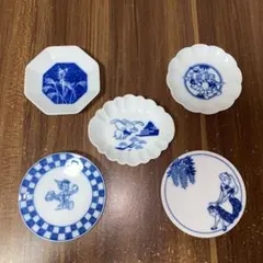 Disney ディズニー　小皿　小粋染付　豆皿揃　クラッシック