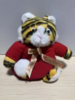 トラ ぬいぐるみ クリスマス　収納ポーチ