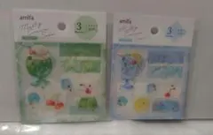 セリア　クリームソーダ　ミニシール　ステッカー