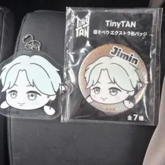 TinyTAN Jimin キーホルダー＆缶バッジセット