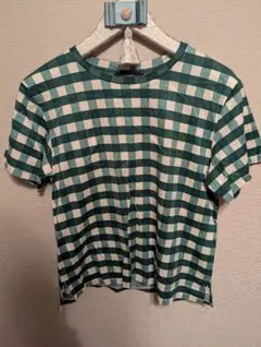 Weekend MaxMara チェック柄 半袖Tシャツ