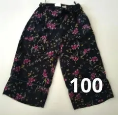 ♪MPS　花柄 ガウチョパンツ　裏地付き　100cmのサムネイル