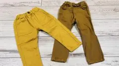 秋カラー10分丈パンツ2点95size