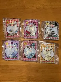 【即購入可】サンリオ シャカシャカミニフレークシール風チャーム　6点セット