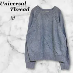 Universal Thread ニットセーターラグラン袖 クルーネックブルーM