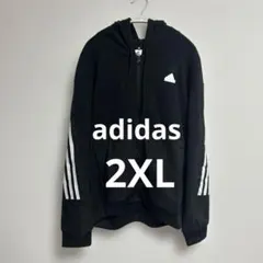【未使用】アディダス　スリーストライプス フリース パーカー ジャケット