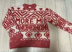 H&M AMORE MIO ニットセーター 赤と白