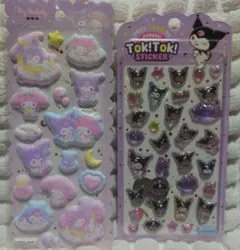 サンリオ　クロミ マシュマロシール＆韓国ボンボンドロップシール