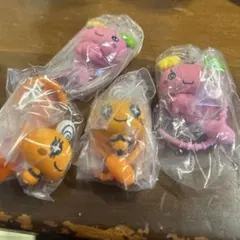 新品未開封▽たまごっち　カラフルマルチチャーム　めめっち　ふらわっち　合計４個