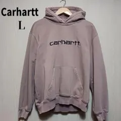 Carhartt パーカー XL ブラウン 刺繍ロゴ 裏起毛