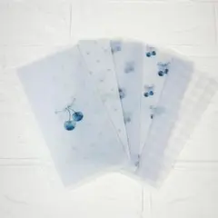 A6バインダー貯金 saving リフィル6枚 Blue