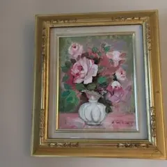 e*i様 藤井一代 絵画 油彩画 薔薇 - メルカリ