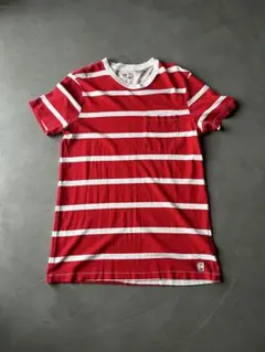 M.Nii エムニーイ ボーダー ポケットTシャツ アメカジ サーフ 赤白 XSのサムネイル