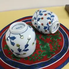 源右衛門窯 染錦 苺絵 赤 方皿 未使用品 源右衛門窯 染錦 苺絵 赤 方皿 未使用品 染錦苺絵（