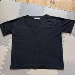 AZUL basic Vネック Tシャツ ブラック L