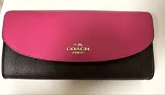 COACH 長財布 ピンク モノグラム