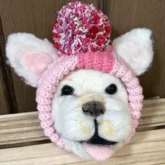 フレンチブルドッグ　ニット帽　小さめ