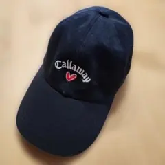 Callaway キャロウェイ ゴルフキャップ ブラック ハート刺繍 レディース