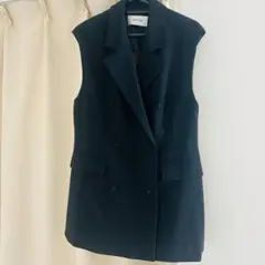【美品】FRAY I.D ダブルブレスト ベスト ジレ 0のサムネイル