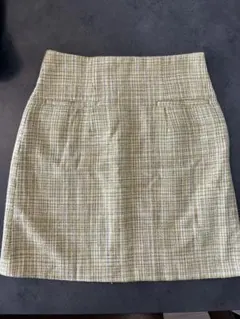 LILY BROWN チェック柄レースアップタイトスカート