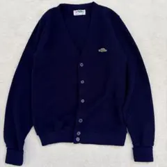 シアーズ sears 70’s M カーディガン ネイビー ドラゴン アクリルのサムネイル