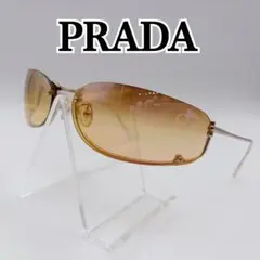 PRADA プラダ アンダーリム リムレス メタル サングラス レア PRADA アンダーリム リムレス メタル サングラス レア - メルカリ