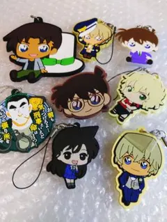 名探偵コナン　ラバー系グッズ　8点セット