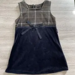 ワンピース　ベロア　冠婚葬祭　フォーマル　90サイズ