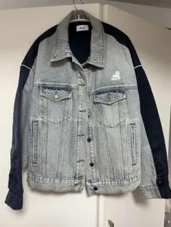 未使用に近い サイドラインルーズデニムジャケット - メルカリ