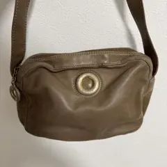 CELINEセリーヌ ブラウン　サークルロゴショルダーバッグ