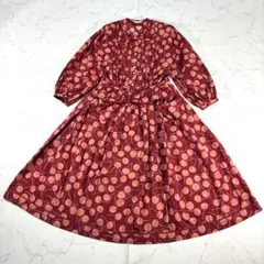 美品】PINK HOUSE ピンクハウス 小花柄 ロングワンピース 七分袖