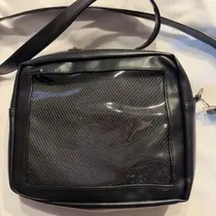 黒　ショルダーバッグ　推し活　痛バッグ
