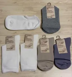 MUJI 無印良品 靴下 各種 足なり直角他 6足セット 23-25cmのサムネイル
