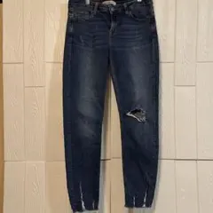 ZARA BASICダメージ加工 スキニーデニム
