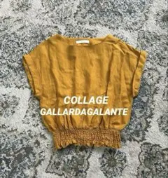 COLLAGE GALLARDA GALANTE リネン混シャーリングブラウスのサムネイル