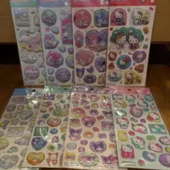 ポップデコパーティ わたあめカプセルシール　 ラメきらクリスタルシール