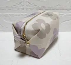 北欧モダンフラワー キャラメルポーチ 商品説明を良くお読み下さい