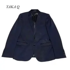 【訳有り】TAKA Q メンズテーラードジャケットA5ネイビー