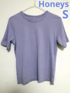 半袖Tシャツ　綿100% Sサイズ　ラベンダー　　Honeysのサムネイル
