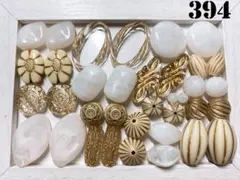 394★ナチュラル 爽やかカラーアクリルビーズ アンティークビーズ 詰合せセット